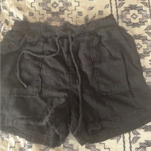 black shorts they’re comfortable from walmart